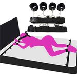 Bondage Restraints Spreaders Bar Legs and Hands Sex Bondage Set Thigh Wrist Ankle Straps Adult Handcuffs Bed Restraints for Sex Bed Tie Down Straps Adult Sex Resistant Tie Up for Women Sweatshirt