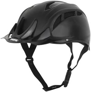 SPEEDFOX Cycling Helmet | Adjustable Lightweight with Eps Shell | Full Visor | Helmet for Mountain, Road Bike & Skating | Breathable Bicycle Helmets | Ideal for Adults and Kids (Black)