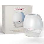 Promom Wearable Electric Breast Pump for Feeding Mothers, Automatic Hands-Free Pumping Machine with 3 Modes & 8 Suction Levels, Portable & Cordless with USB Charging, FDA Approved, Patented Diaphragm Case Technology, Best-In Class Suction-450MmHg/60KPA, Smart LED Display, 160ml BPA-Free Milk Cup, Quiet & Compact (1 Year Warranty) - Pack of 1