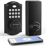 Smart Lock, Keyless Entry Door Lock with Bluetooth, Electronic Deadbolt with Keypads Easy to Install, 50 User Codes, Security Waterproof Smart Locks for Front Door, Home Use, Apartment