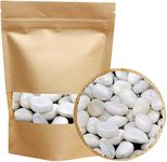 Black Sparkling Fireplace/Fire Pit/Craft Art Sand Black Galaxy, for Terrarium, Fairy Gardening, Top Dressing, 2.2lb (Polished White Stones)