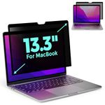 eemol Privacy Screen Protector for MacBook Pro 13 Inch (2016-2022, M1,M2) and MacBook Air 13 Inch(2018-2021, M1), Nanogel Adsorption Laptop Screen Guard for Enhanced Privacy