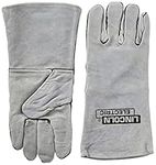 Lincoln Electric KH641 Leather Welding Gloves, One Size, Grey