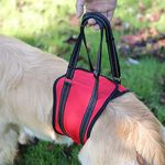 Durable Dog Harness Medium Dog Lift Support Harness for Canine aid Support Sling M Red