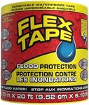 Flex Tape Flood Protection, Removable Waterproof Tape, Seal Windows, Doors, Vents, Openings; Protect Your Home or Business from Flood Water Damage Caused by Storms, 3.75 in X 20 ft (9.52 cm X 6.10 m)
