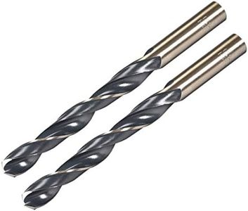 uxcell Straight Shank Twist Drill Bits 13.5mm High Speed Steel 4341 with 13.5mm Shank 2 Pcs for Stainless Steel Alloy Metal Plastic Wood