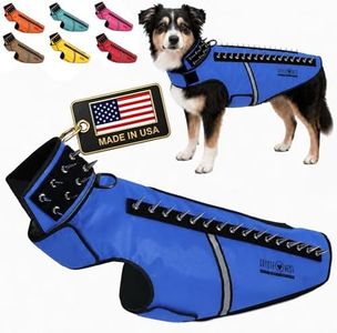 CoyoteVest SpikeVest Dog Harness Vest for Small Dogs, Reflective Dog Vest with Spikes to Shield Your pet from Coyotes, Raptor and Animal Attacks, Anti Hawk Vest, Made in USA (L-Royal Blue)