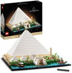 LEGO® Architecture Landmarks Collection: Great Pyramid of Giza 21058 Building Kit;Collectible Model for Adults