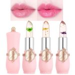 Lip Gloss Tinted Lip Balm,Plumping Lip Gloss Jelly Dried Flower Colour Changing Lip Balm,Moisturising Lip Care For 24h Moisture Care Waterproof, Lip Oil Lipsticks For Women Long Lasting (set 5)