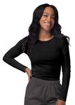 Sivvan Scrubs for Women - Long Sleeve Comfort Underscrub Tee - S8500 - Black - L