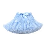 Alunsito Infant Toddler Girls Tutus Pettiskirts Fluffy Tulle Skirt Puffy Tutu Ballet Dance Mini Skirt Set Light Blue S 2-4 Years