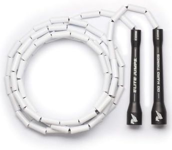 Elite SRS; Do Hard Things, Beaded Jump Rope - Adjustable Jump Ropes for Fitness with Unbreakable Handles and Shatterproof Beads - Perfect Addition to Your Exercise Equipment