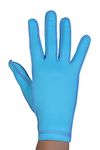 Slick Full Fingers Arthiritis Compression Gloves - Pair (M - Blue)