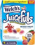 Welch's Juicefuls Juicy Fruit Snacks, Mixed Fruit, Fruit Gushers, Perfect for School Lunches, Bulk Pack, Gluten Free, Individual Single Serve Bags, 1 oz (Pack of 14)