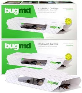 BugMD Cockroach Catcher (2 Pack, 24 Traps) - Indoor Cockroach Killer & Roach Trap, Sticky Trap for Insect, Glue Traps Pest Defense