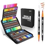 Dual Brush Marker Pens,72 Colors Ma