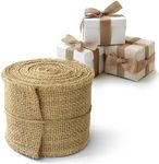 Burlap Ribbon 3 Inch Wide - Burlap Roll Fabric Ribbon, 10 Yard Burlap Ribbon for Crafts, Burlap Flower Wrap, Rustic Ribbon for Gifts, Holidays and Decorations