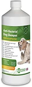 Aqueos Antibacterial, Antiviral & Antifungal Dog Shampoo for Itchy Skin, Minor-Wounds Cuts Grazes Skin Irritations & Sensitive Skin | Soothing & Deodorising Medicated Shampoo Alternative | 1 Litre