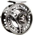 AnglerDream EX-ALC Fly Reel 7/8WT CNC Machined Aluminum Fly Fishing Reel Silver/Gunsmoke Fly Reels