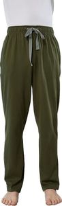 HiddenValor Boys Knit Cotton Pajama Lounge Pants with Pockets Army Green XS