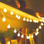 Battery Fairy Lights, Fairy Lights Battery Operated with 8 Lighting Modes 16ft 50LEDs Waterproof Fairy Lights for Bedroom Outdoor Party Living Room(Warm White) (Warm White)