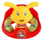 Nabhya Kids Toilet Trainer Baby Potty Seat With Rabbit Handle And Back Support Toilet Seat For Girls & Boys (Red)