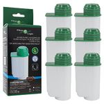 FilterLogic CFL-901B | 6 Pack - Water Filter cartridge compatible with BRITA Intenza 17000705 17000706 00575491 for Siemens EQ CT836LEB6 CT636LES6, Bosch CTL636ES6 TCC78K750B coffee machine