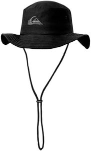 Quiksilver Boys Kid's Bushmaster Sun Protection Floppy Visor Bucket Hat, Black, One Size