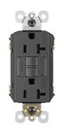 Legrand Radiant 2097TRBKCCD4 20 Amp GFCI Self Test Tamper Resistant Decorator Duplex Outlet, Black (1 Count)