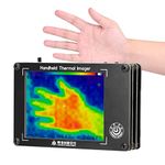 YUMENG -40~300℃ Portable Multifunction Infrared Imager Handheld Digital Infrared Thermal Imaging Camera 3.4 Inch LCD Display Thermal Imager Temperature Sensors, Black