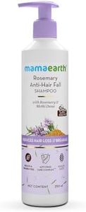 Mamaearth Rosemary Anti Hair Fall Shampoo with Rosemary & Methi Dana for Reducing Hair Loss & Breakage- 250 ml | Up to 94% Stronger Hair* | Up to 93% Less Hair Fall | For Men and Women