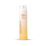 Asaya Air Light Sunscreen Spray SPF 50 PA++++, UVA/B with Ceramides & Aloe Vera Extract | Invisible & Non-Greasy | Cooling, Hydrating & Quick-Absorbing Liquid Sunscreen | No White Cast | Easy Reapplication | Alcohol-Free | For Oily, Dry & Combination Skin | Men & Women | 75ml