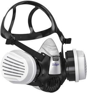 Dräger Gas Mask X-plore 3300 + 2x ABEK1 Hg P3 RD Gas Filters, Professional Respirator Mask for Chemical fumes, Toxic Gas,Organic Vapours, Pesticide, Spray Painting Mask, Resin Epoxy EN143 Size L
