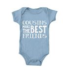 Haase Unlimited Cousins Make The Best Friends - Matching Bodysuit, Light Blue, 24 Months