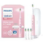 Philips Sonicare 7900 Electric Toothbrush, Sonic Toothbrush with App, Advanced Whitening, 4 Brushing Modes and 3 Intensity Levels, Pressure Sensor, Charging Travel Case, Pink, Model HX9631/18