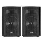 VONYX Pair 2 Way Passive Bedroom DJ PA Disco Karaoke Party Speakers 10" Woofer 500W