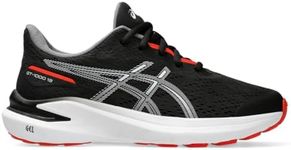 ASICS Kid's GT-1000 13 Grade School Running Shoes, 2.5, Black/Fiery RED