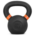 Yes4All Kettlebell Weights Cast Iron/Kettlebells Powder Coated - Strength Training, Home Gym, Full-body Exercises