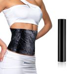 AHQiZFX 60 Meters Black Osmotic Plastic Body Wrap, Workout and Sweat Enhancer Stomach Wrap, Exercise Body Wrap Thermal Body Wrap Film Body Effect Applicator Cellulite Wrap(1 Roll)