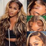 Honey Blonde Lace Front Wig Human H