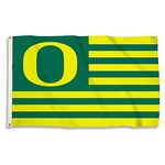 BSI PRODUCTS, INC. - Oregon Ducks 3’x5’ Flag with Heavy-Duty Brass Grommets - UO Football, Basketball & Baseball Pride - High Durability - Designed for Indoor or Outdoor Use - Great Gift Idea