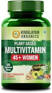 Himalayan Organics Plant Based Multivitamin Women 45+ | Enhances Immunity | Boosts Energy Levels | Supports Memory | Good For Hair & Skin - 120 Veg Tablets