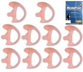 Pack of 10- Left Medium Replacement Earmold Earbud for Kenwood Motorola Two-Way Radios- Maximal Power