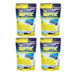 T1B Septic Tank Cleaning Powder - 100X Powerful Formula Microbes & Enzymes, Odour Removal, Prevents Blockages & Clears Drains, Septic Tank Treatment Powder Pack of 4 (1 Kg)