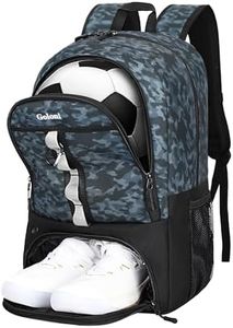 Goloni Youth Soccer Bag,Basketball Bag with Ball Compartment & Shoe Compartment,Backpack for Football Volleyball Basketball
