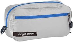 eagle creek Pack-It Isolate Quick Trip S Travel Toiletry Bag Made with Water-Repellant Poly Ripstop Fabric, Full-Length Zipper for Visibility and Zip Side Pockets, Az Blue/Grey