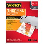 Scotch Thermal Laminating Pouches, 8.9 x 11.4-Inches, 5 mil Thick, 25-Pack (TP5854-25)