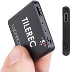 Atto Digital Mini Recording Device - 145 Hours - Only 5 mm Thin - Voice Activation Voice Recorder - 24 Hours Battery - MP3 Voice Recorder - TileREC