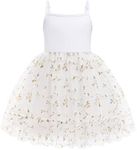 Arshiner Little Girls Tulle Dress White Tutu Casual Fairy Dresses 5t Ruffle Hem Tank Dress Summer Outfit