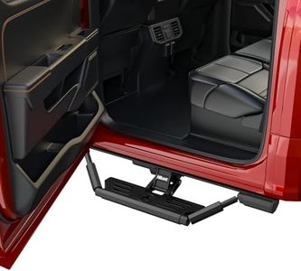 APS iBot Power Drop Steps Compatible with Chevy Silverado GMC Sierra 2007-2018 Crew Cab & 2500 HD 3500 HD 2019 (Exclude 07 Classic) Driver Side Rear Door | Individual Robotic-Inspired